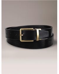 Calvin Klein - Saffiano Leather Reversible Belt - Lyst