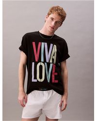 Calvin Klein - Pride Viva Love Graphic Relaxed T-Shirt - Lyst