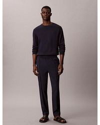Calvin Klein - Seersucker Pull On Trousers - Lyst