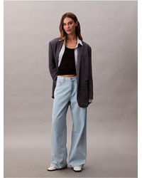 Calvin Klein - Wide Leg Jeans - Lyst