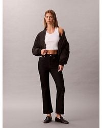 Calvin Klein - Jeans Cropped High Rise Flared Jeans - Lyst
