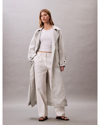 Calvin Klein - Relaxed Cotton Twill Trousers - Lyst