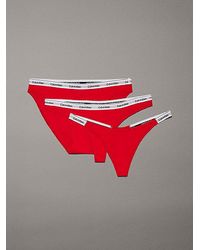 Calvin Klein - 3-pack Strings En Bikinislips - Lyst