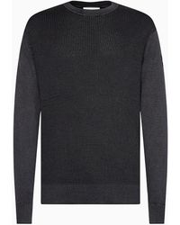 Calvin Klein Jersey estructurado de algod�n - Negro