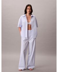 Calvin Klein - Cotton Poplin Pyjama Pants - Lyst