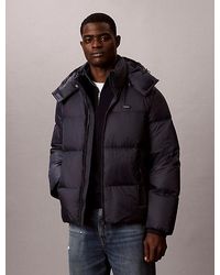 Calvin Klein - Hooded Puffer Jacket - Lyst