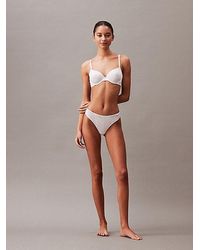 Calvin Klein - Thong Sheer Marquisette - Lyst