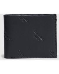 Calvin Klein - Portefeuille fin en cuir anti-RFID avec logo - Lyst
