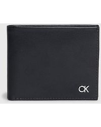 Calvin Klein - Schmales RFID-Portemonnaie aus Leder - Lyst