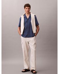 Calvin Klein - Soft Modal Short Sleeve Shirt - Lyst