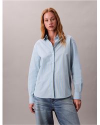 Calvin Klein - Striped Button-Down Shirt - Lyst