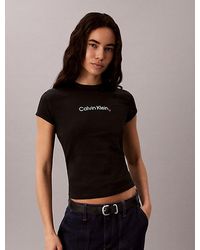 Calvin Klein - Jeans Slim Heart Logo T-Shirt - Lyst