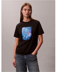 Calvin Klein - Calvin Klein Arch Logo Graphic Boxy T-Shirt - Lyst