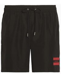 Calvin Klein Ba�ador de largo medio con cord�n - Core Statement - Negro