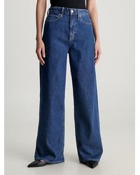 Calvin Klein - High Rise Jeans mit weitem Bein - Lyst