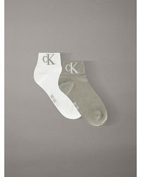 Calvin Klein - Jeans 2 Pack Soft Cotton Stretch Ankle Socks - Lyst