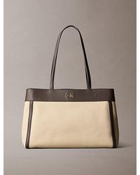 Calvin Klein - Cotton Canvas Tote Bag - Lyst