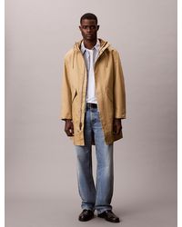 Calvin Klein - Bonded Cotton Relaxed Parka Jacket - Lyst