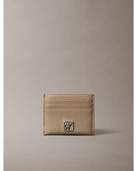 Calvin Klein - Full-Grain Leather Rfid Emblem Cardholder - Lyst