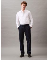 Calvin Klein - Cotton Stretch Classic Fit Pants - Lyst