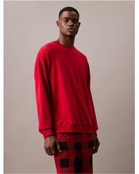 Calvin Klein - Icon Cotton Stretch Holiday Sweatshirt - Lyst