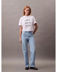 Calvin Klein - 90's Straight Logo Jeans - Lyst