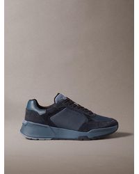 Calvin Klein - Suede Chunky Dad Trainers - Lyst