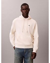 Calvin Klein - Jeans Cotton Terry Monogram Hoodie - Lyst