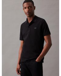 Calvin Klein - Slim Stretch Pique Polo Shirt - Lyst