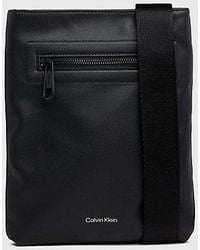 Calvin Klein - Flache Crossbody Bag - Lyst