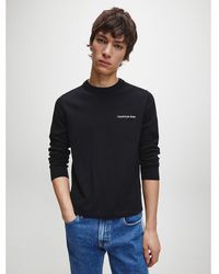 Calvin Klein Jersey de algod�n el�stico - Negro