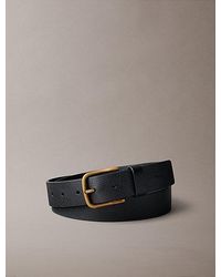 Calvin Klein - Full Grain Leather Belt - Lyst