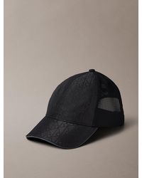 Calvin Klein - Emblem Logo Cordura Trucker Cap - Lyst