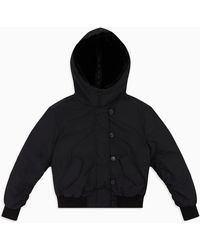 Calvin Klein Met Bont Gevoerd Bomberjack - Zwart