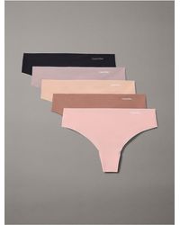 Calvin Klein - Invisibles 5-Pack Thong - Lyst