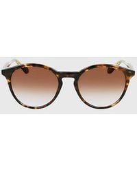 Calvin Klein - Round Sunglasses - Lyst
