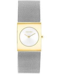 Calvin Klein - Ck Pulse Two Tone Steel Bracelet Watch - Lyst