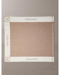 Calvin Klein - Pareo-Schal Aus Leinenmischung - Lyst
