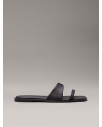 Calvin Klein - Leather Sandals - Lyst