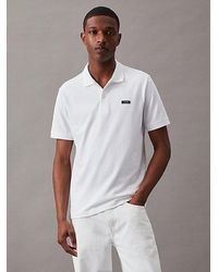 Calvin Klein - Schmales Poloshirt aus Stretch-Piqué - Lyst