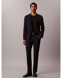 Calvin Klein - Slim Wool Stretch Trousers - Lyst