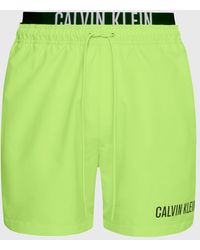 Calvin Klein - Double Waistband Swim Shorts - Intense Power - Lyst