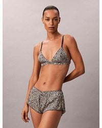 Calvin Klein - Satijnen Boyshorts - Lyst