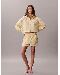 Calvin Klein - Pyjama Shorts Cotton Poplin - Lyst
