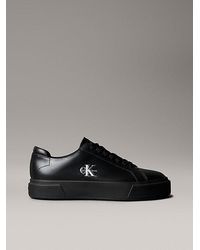 Calvin Klein - Premier Leather Signature Trainers - Lyst
