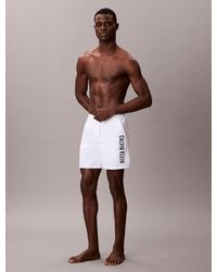 Calvin Klein - Medium Drawstring Swim Shorts - Lyst