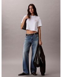 Calvin Klein - Jeans Boxy Embroidered Logo T-Shirt - Lyst