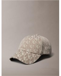Calvin Klein - Allover Monogram Logo Baseball Cap - Lyst
