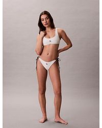 Calvin Klein - Tie Side Bikini Bottoms Ck Monogram - Lyst