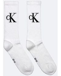 Calvin Klein - 2-Pack Crewsokken Van Zachte Katoenstretch - Lyst